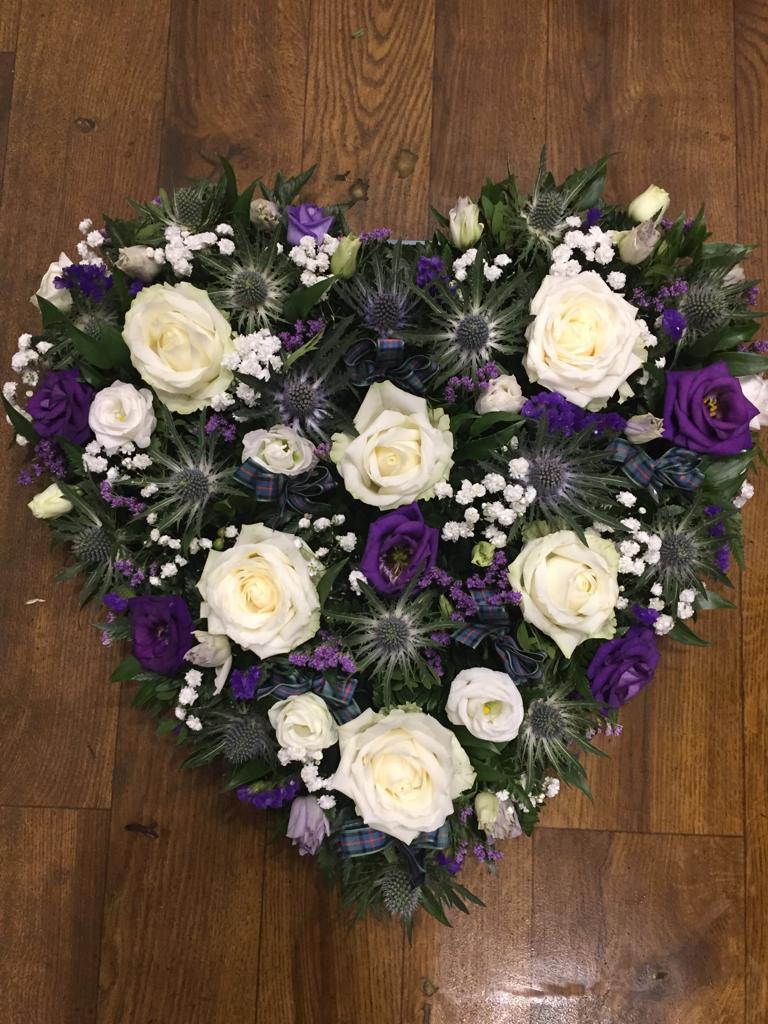 scottish heart of flowers